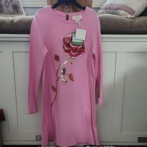 Kate Spade GirlnPink Dress with Rose Embroidery Size 140/10Y Kdr3